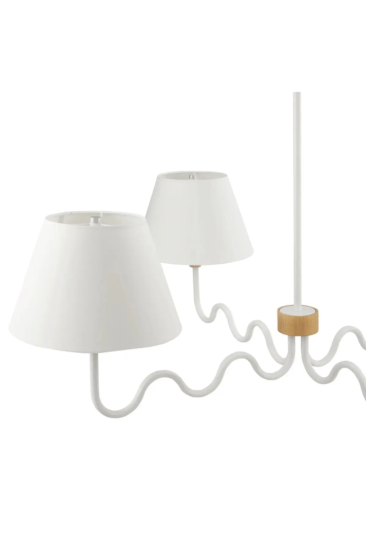 Sunlit Squiggle 4-Arm Pendant Light - Natural White