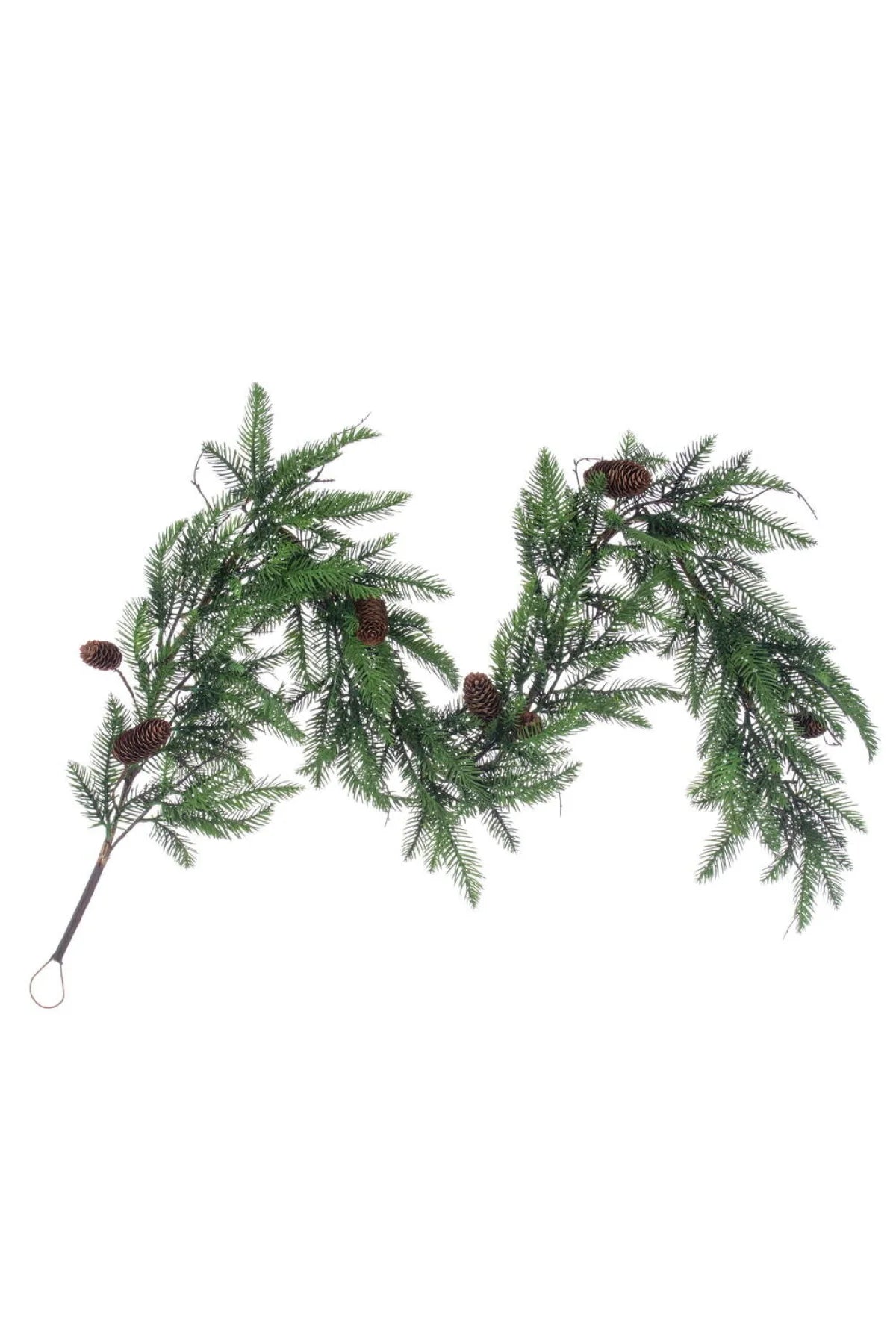 Silverleaf Pinecone Garland - 72"