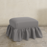 Edith Ruffle Ottoman