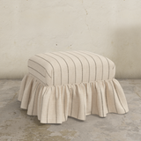 Edith Ruffle Ottoman