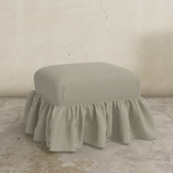 Edith Ruffle Ottoman