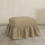 Edith Ruffle Ottoman