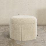 Ely Skirted Ottoman