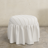 Eloise Ruffle Ottoman