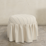 Eloise Ruffle Ottoman