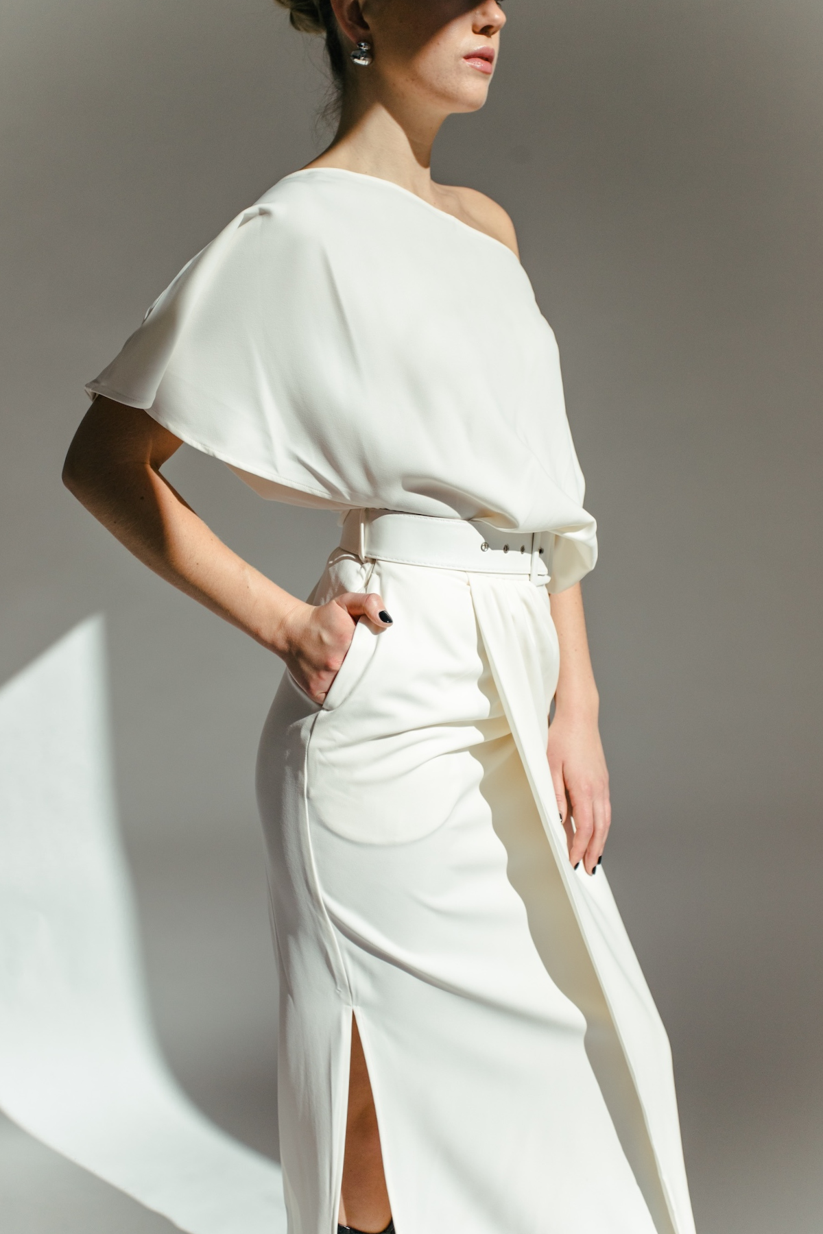 Cameron Off The Shoulder Maxi Dress - Ivory