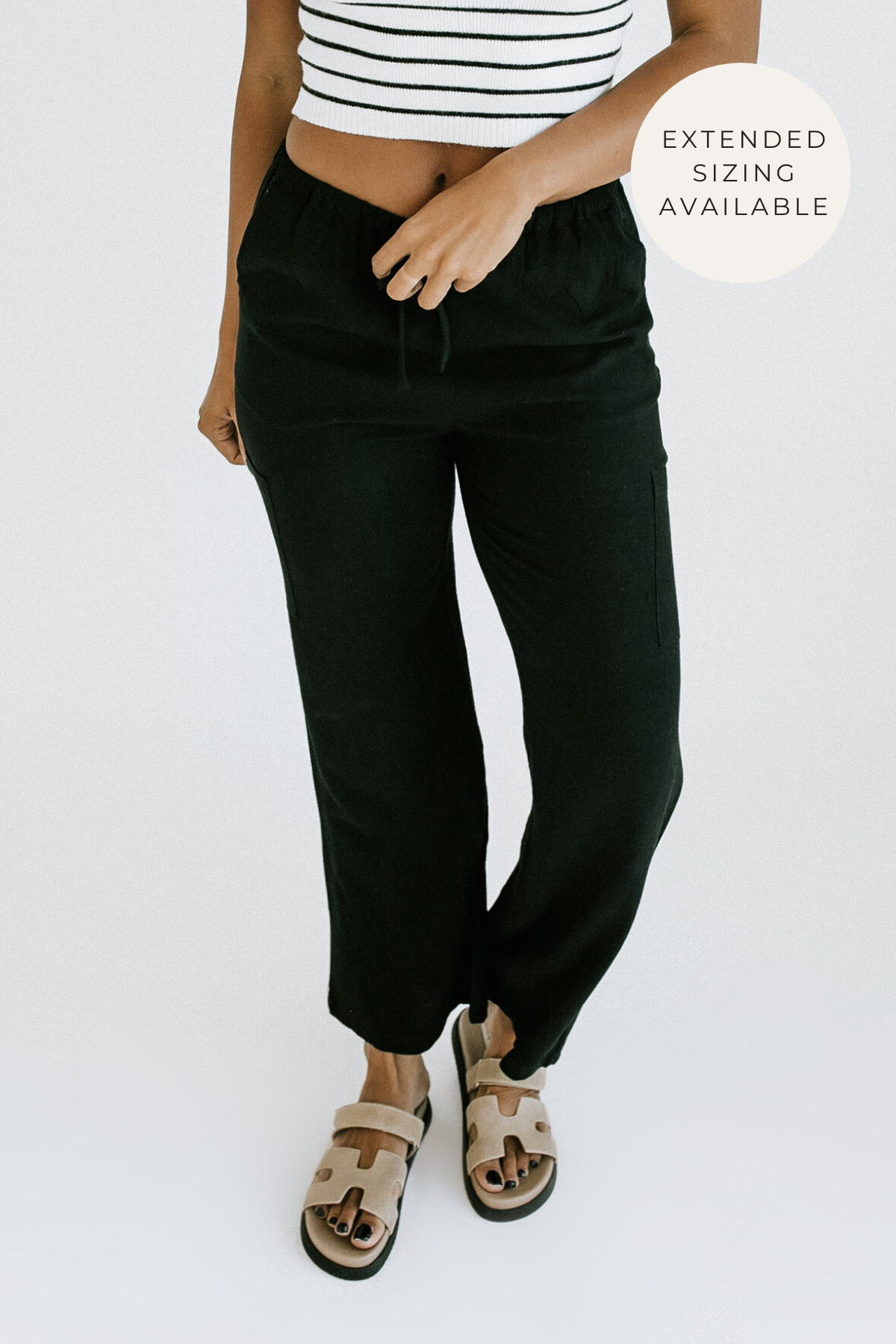 Daylight Linen Pants - Black