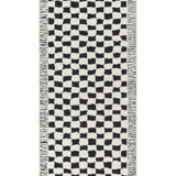 Freud Machine Woven Rug - Black + White