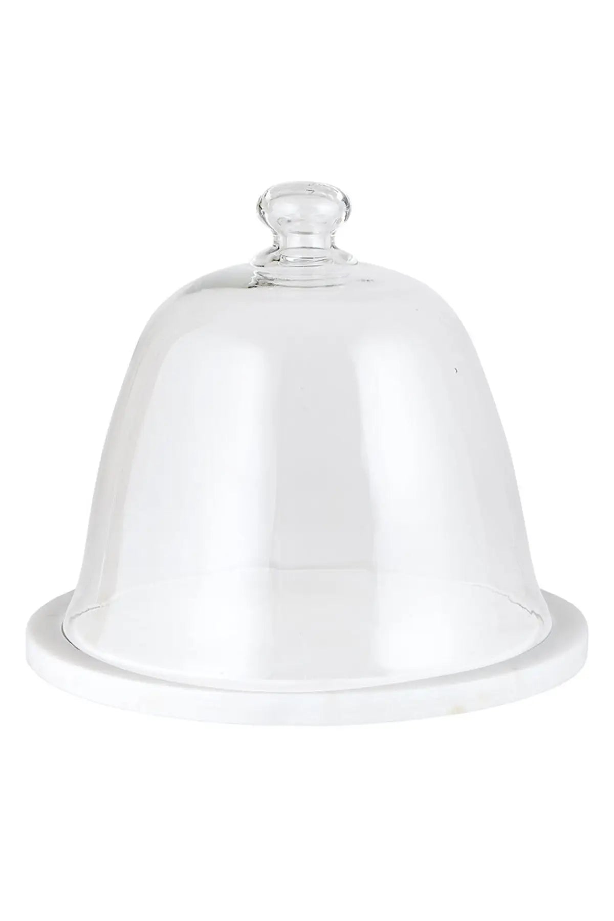Thelma Marble and Glass Dome Cake Plate