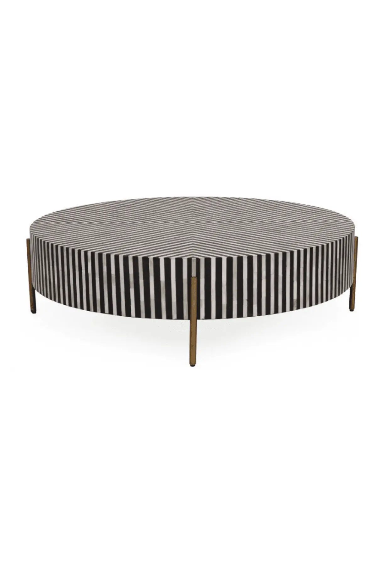Chameau Medium Coffee Table - Black and White