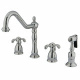 French Country Kitchen Faucet with Sprayer