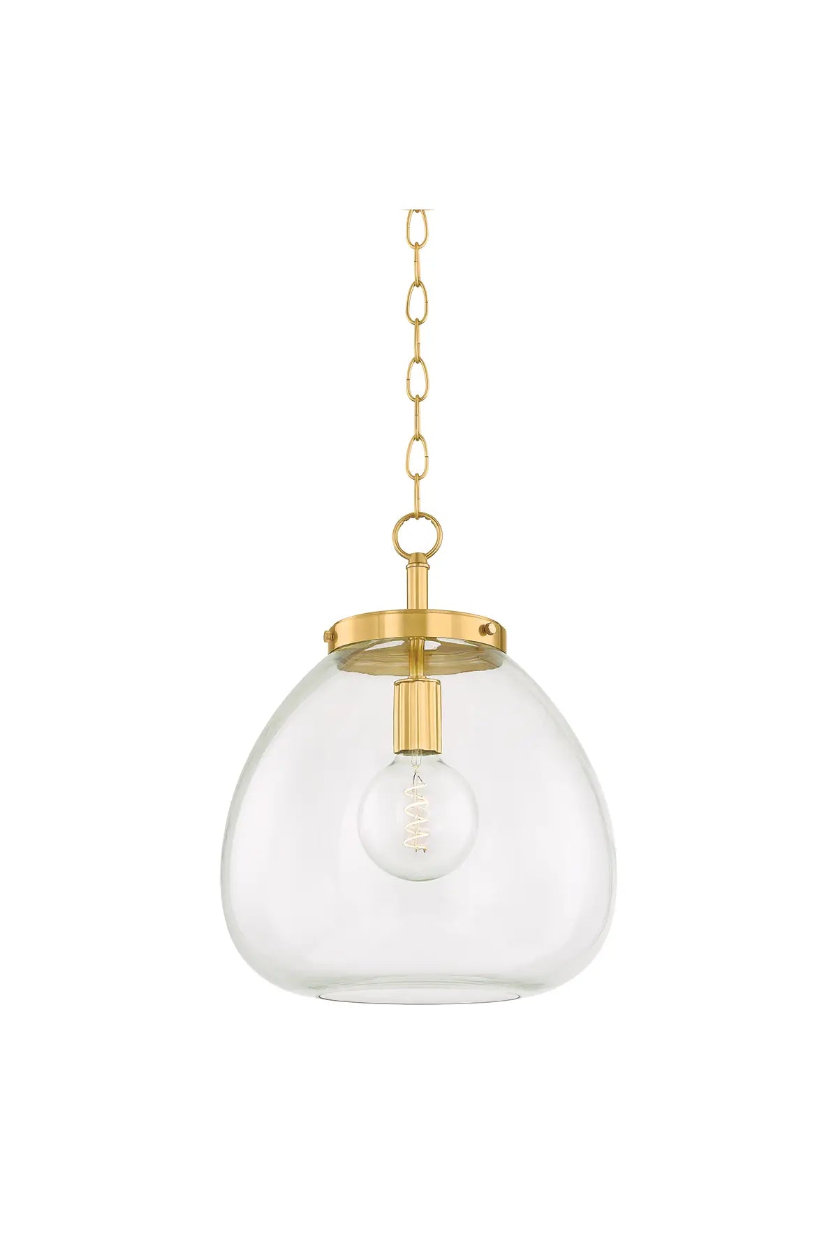 Della Pendant - Aged Brass - 2 Sizes