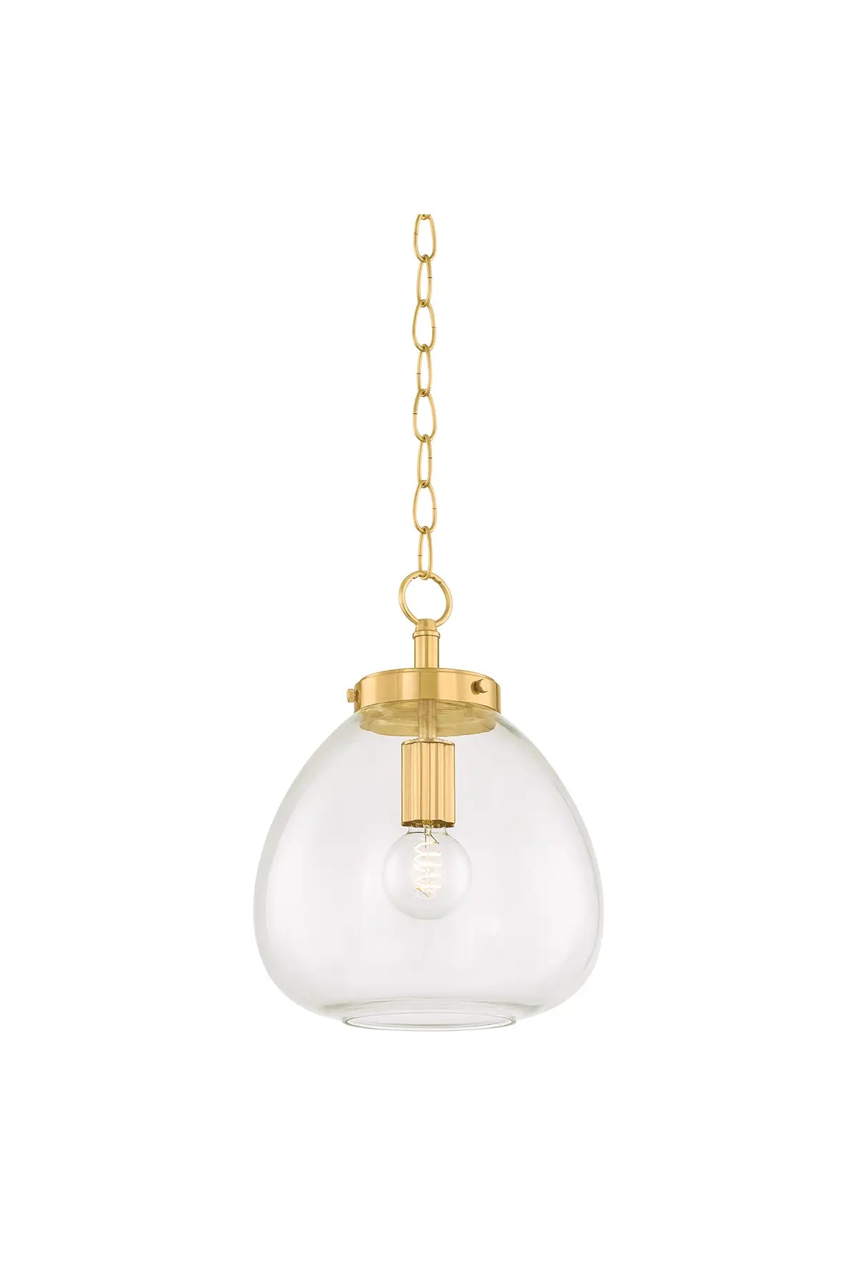 Della Pendant - Aged Brass - 2 Sizes