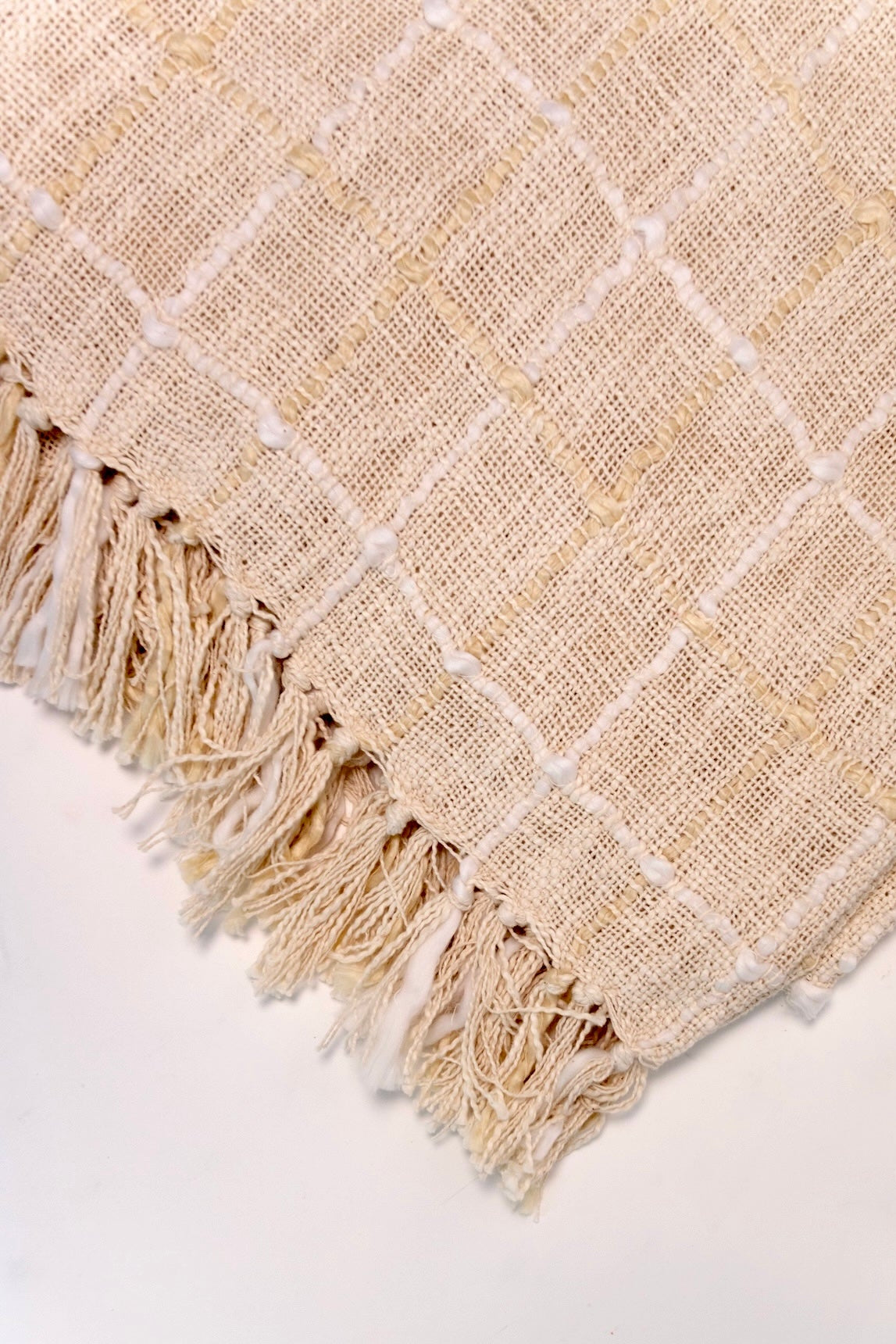 Pacific Oversized Checkered Bed Blanket - Thumbnail 2