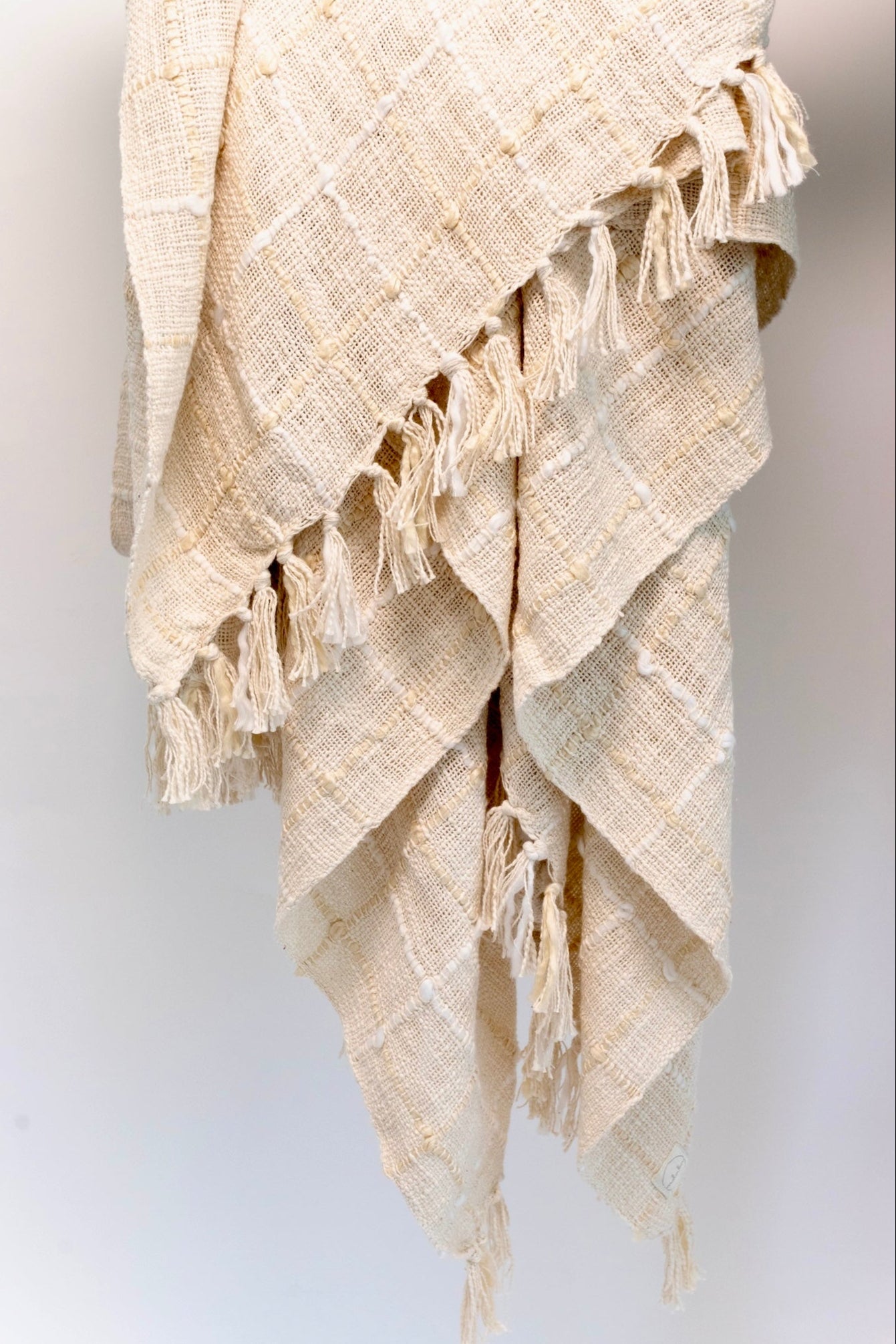 Pacific Oversized Checkered Bed Blanket - Thumbnail 3