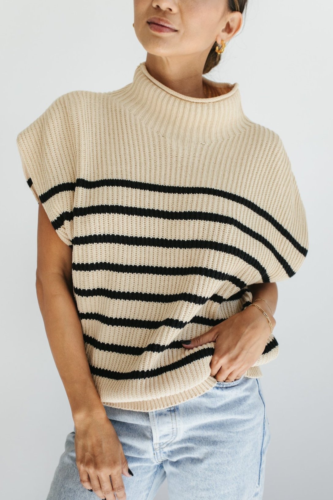 Making Plans Striped Sweater - Cream