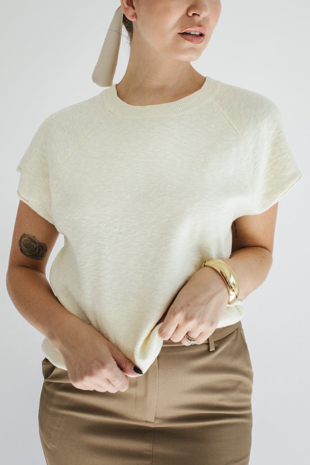 Maggie Knit Top - Cream