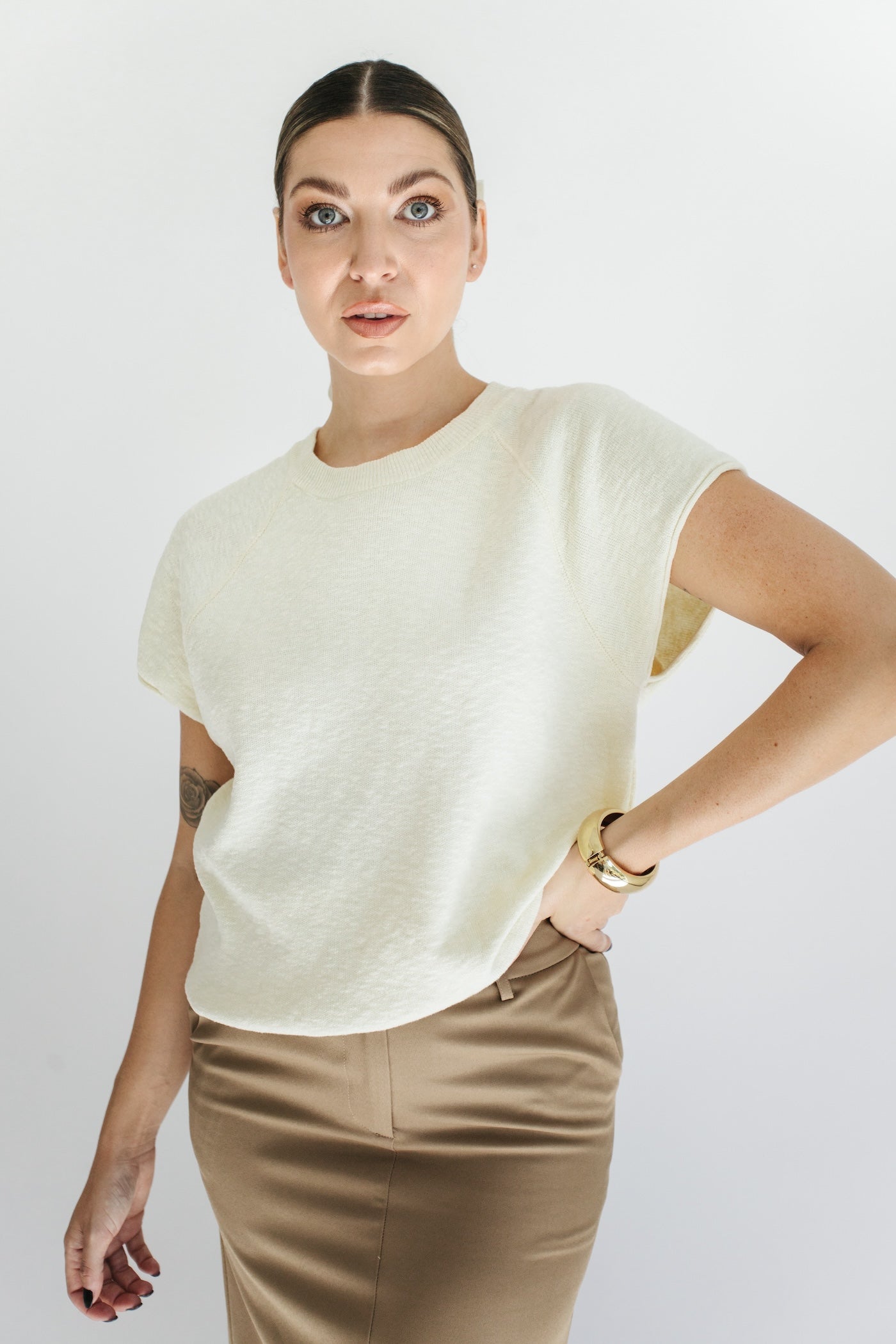 Maggie Knit Top - Cream