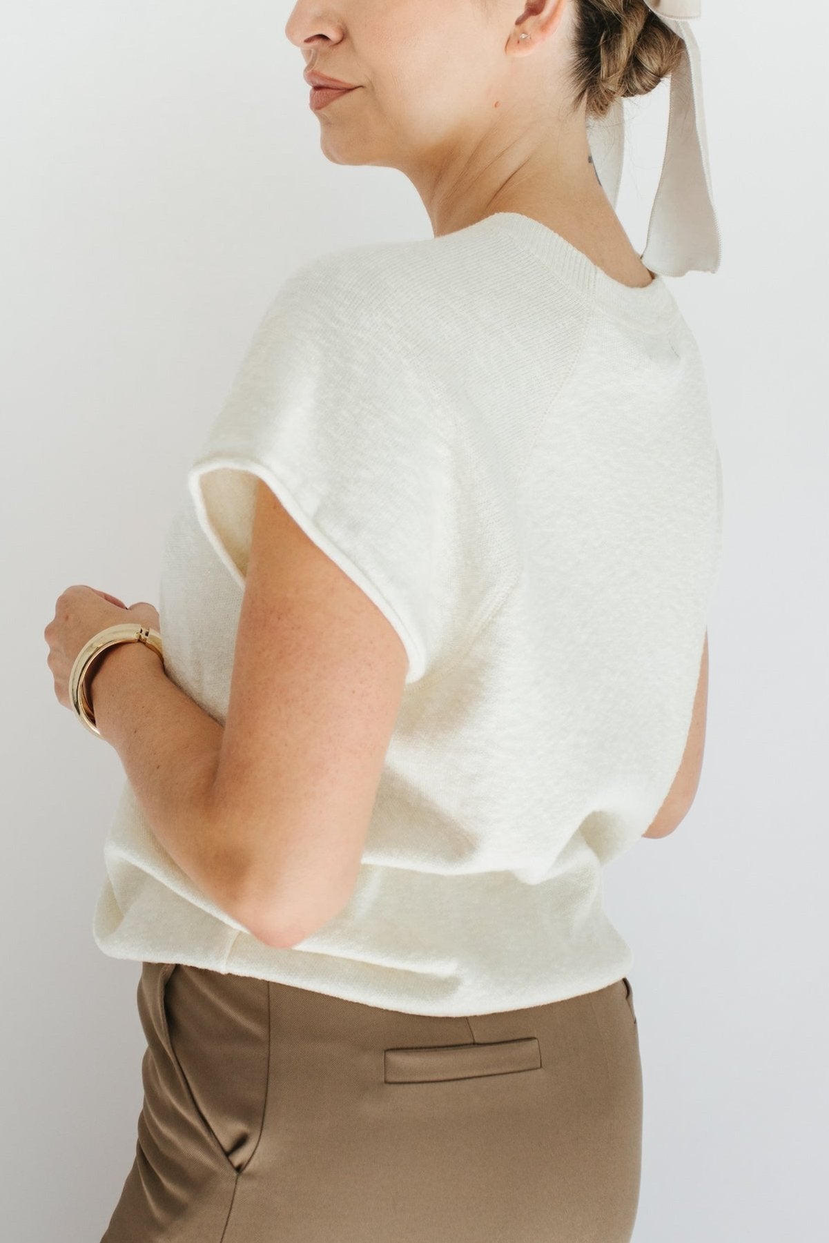 Maggie Knit Top - Cream