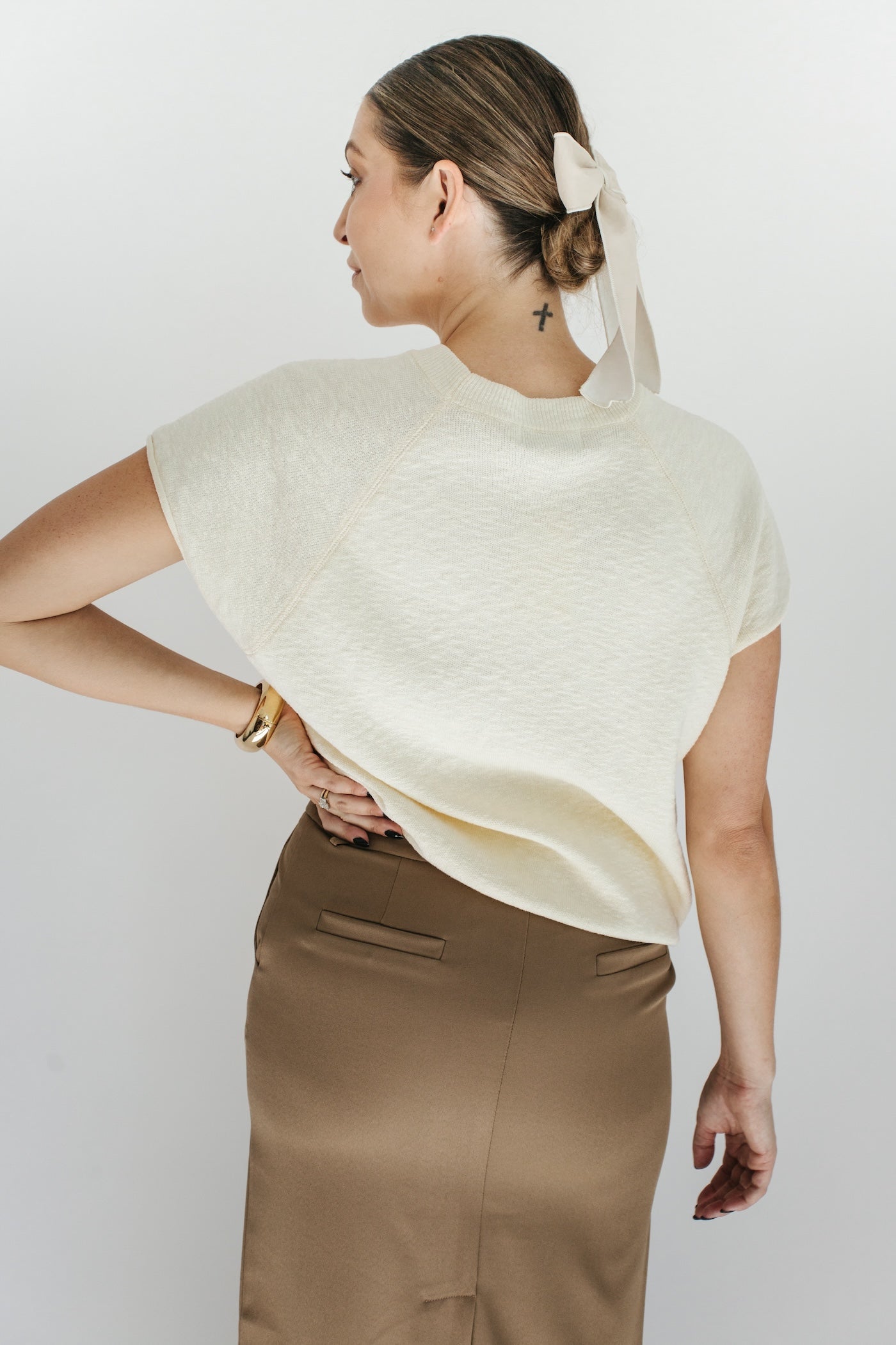 Maggie Knit Top - Cream