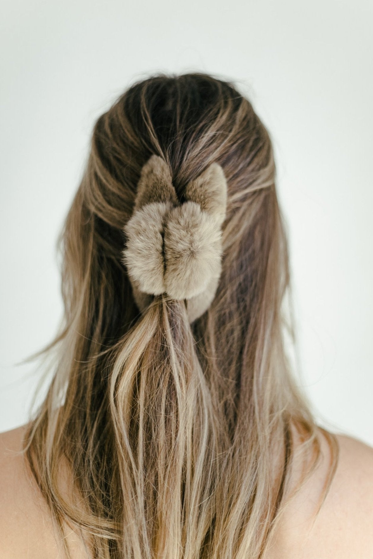 Snow Cap Hair Clip - Brown