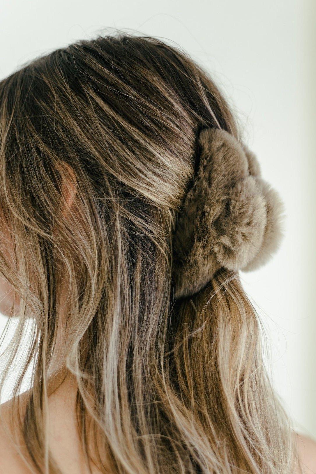 Snow Cap Hair Clip - Brown