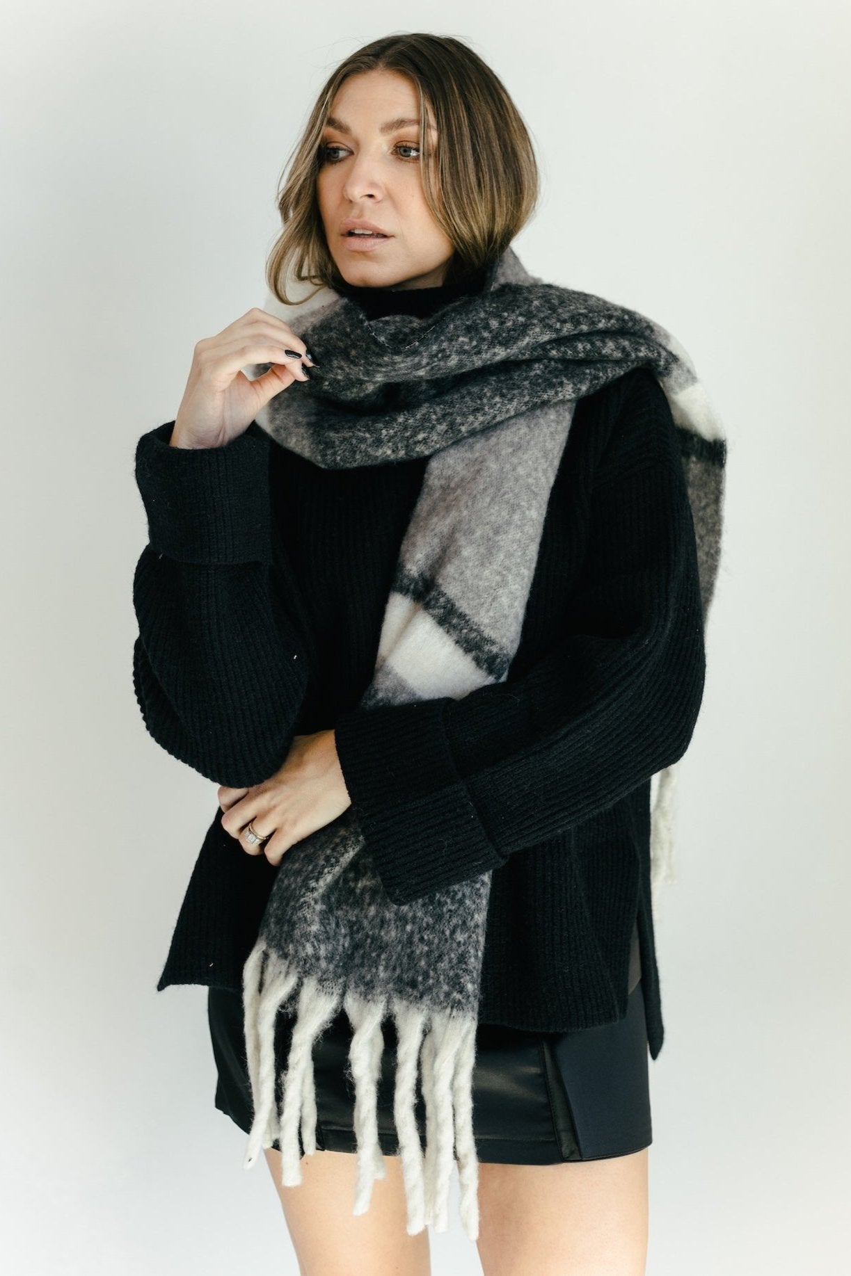 Let it Snow Scarf - Grey