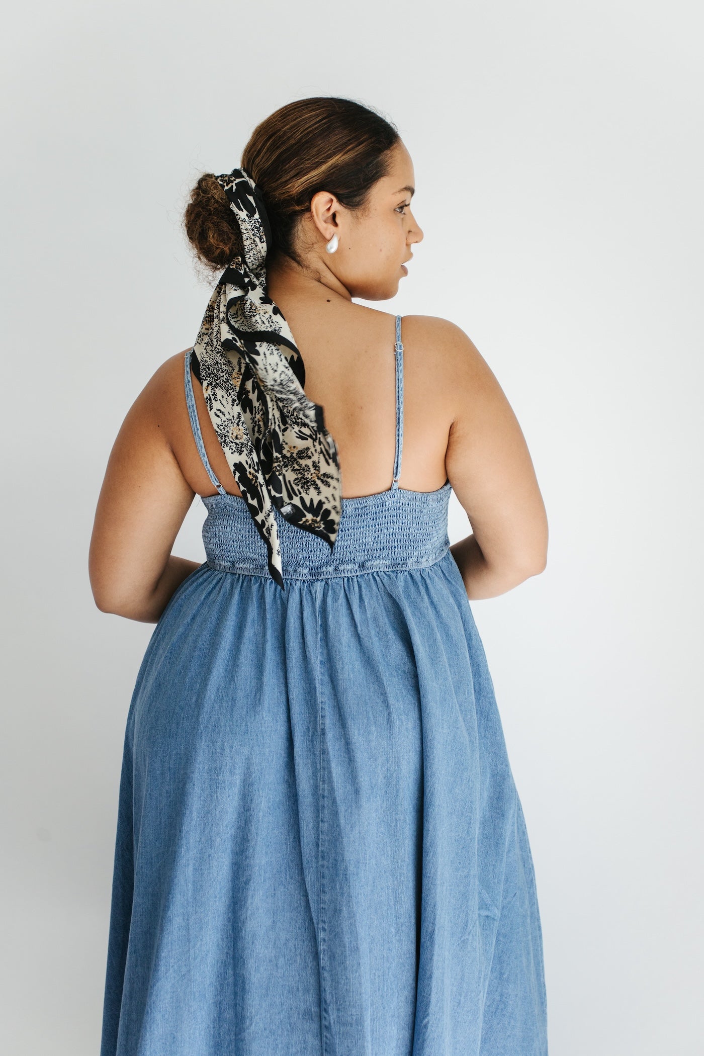 Briah Midi Dress - Denim - More Sizes