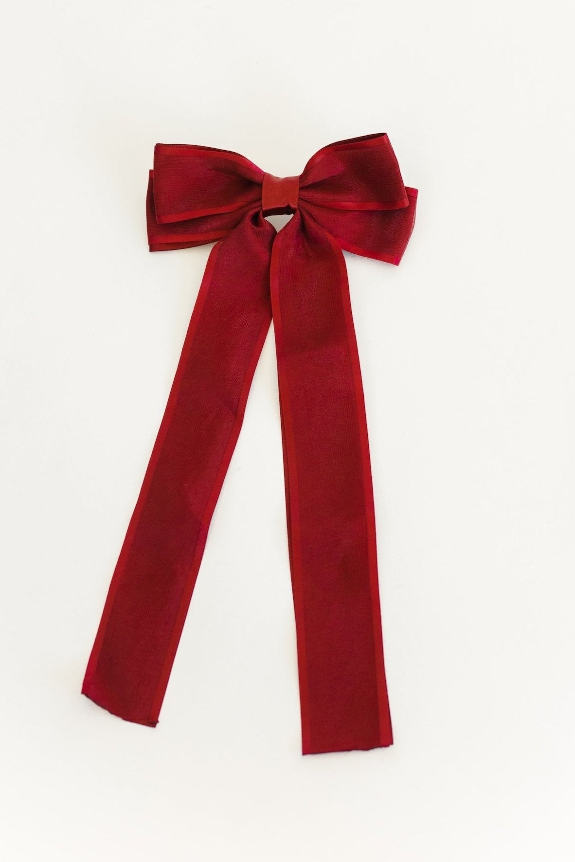 Be Merry Hair Bow - Crimson