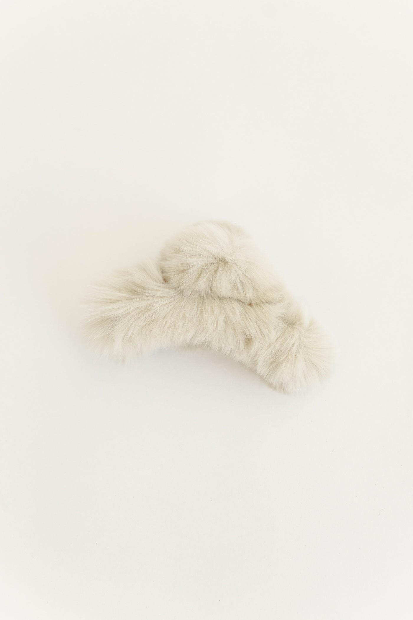 Snow Cap Hair Clip - Beige