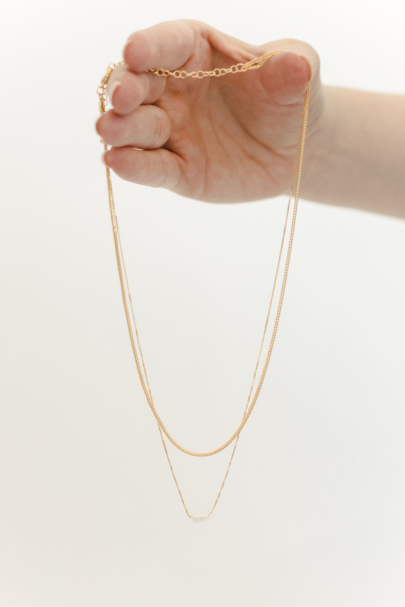 Antoinette Pearl Necklace - Gold