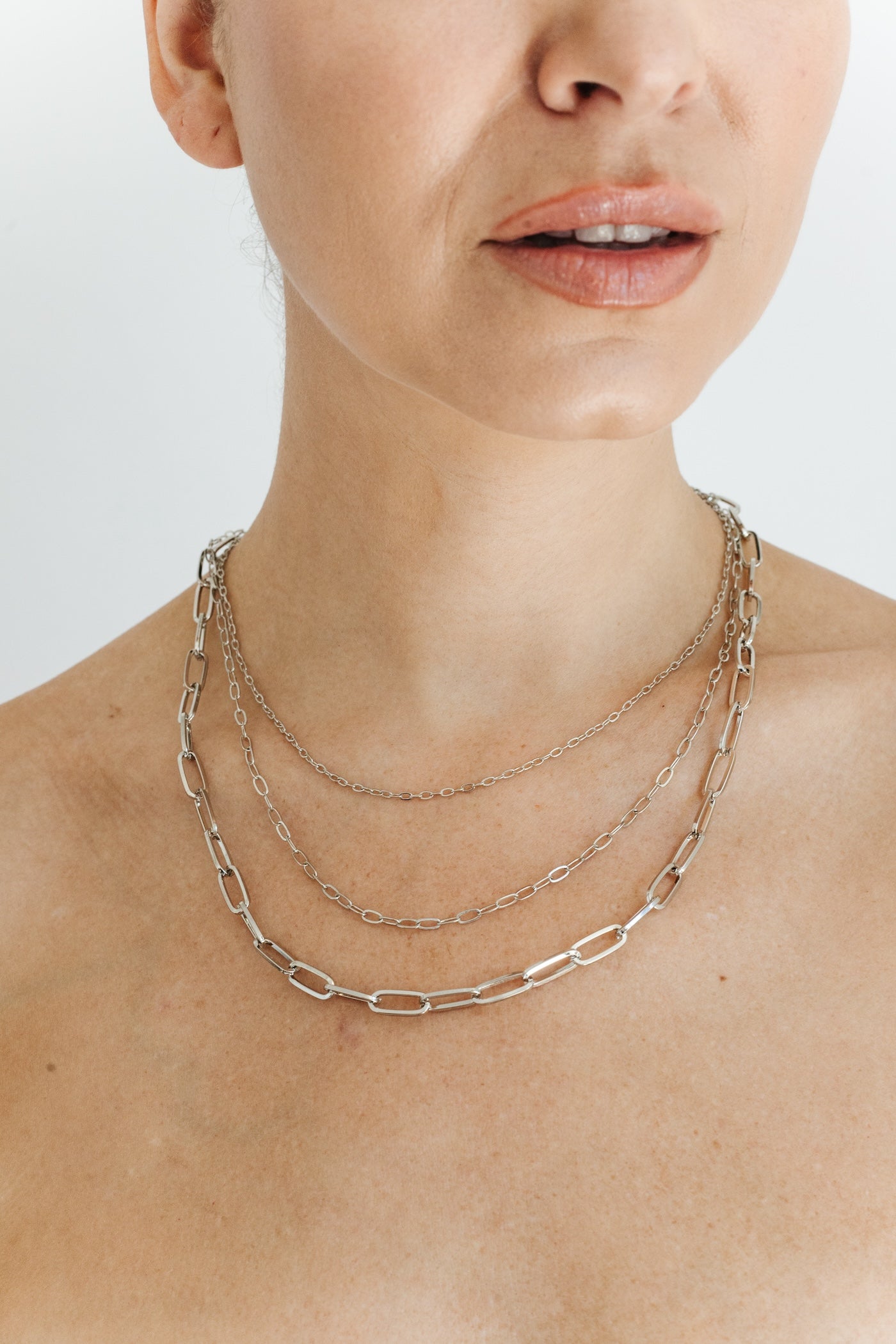 Alessia Layered Necklace - Silver