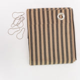 Chambray Shower Curtain - Sand/Black