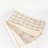 Plaid Woven Dishtowel - Ivory
