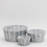 Scalloped Iron Bowls - Set of 3