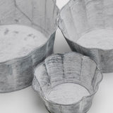 Scalloped Iron Bowls - Set of 3