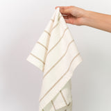Striped Woven Dishtowel - Ivory