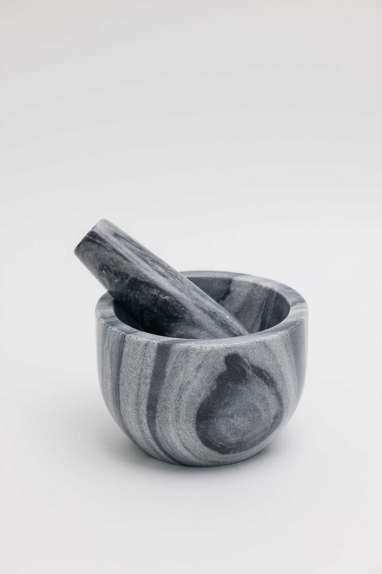 Marble Mortar + Pestle - Slate