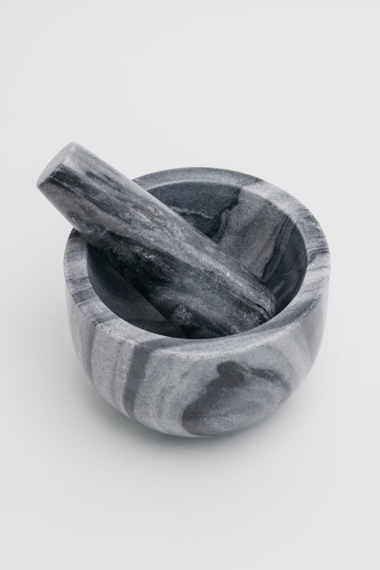Marble Mortar + Pestle - Slate