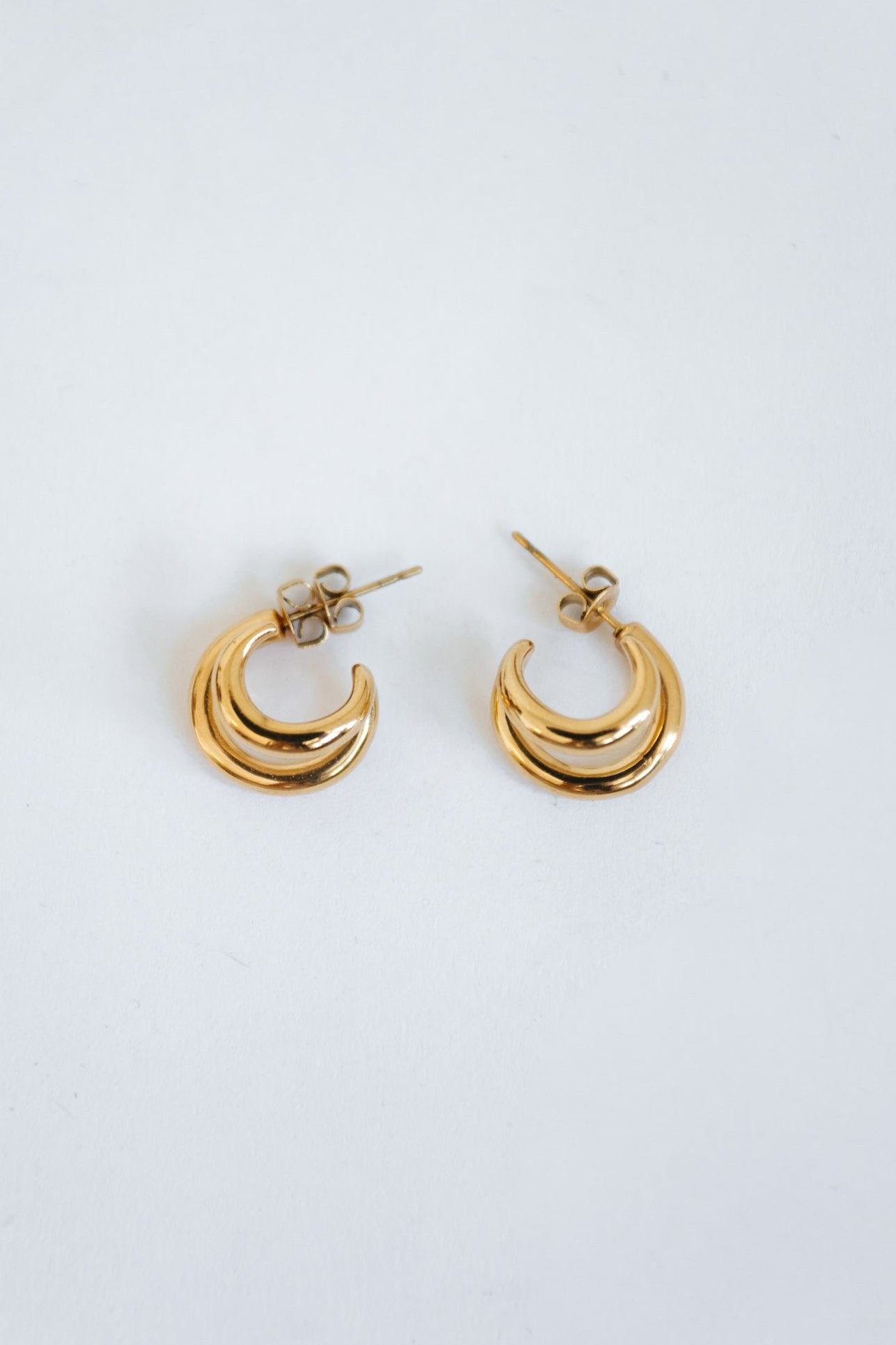 Peggy Double Hoop Earring - Gold