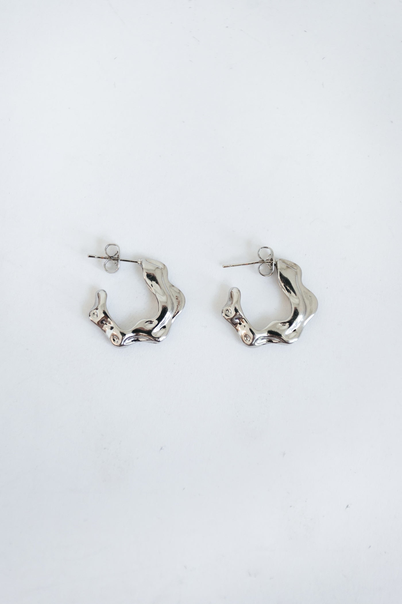 Ripple Hoops - Silver