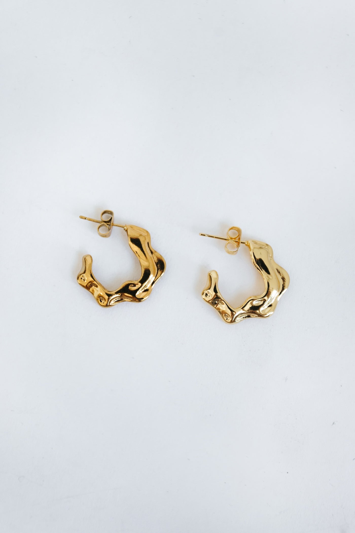 Ripple Hoops - Gold