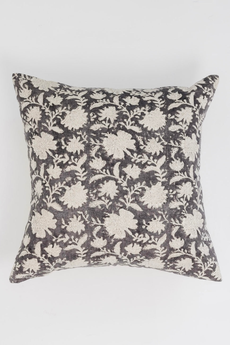 Block Print Floral Pillow - 20