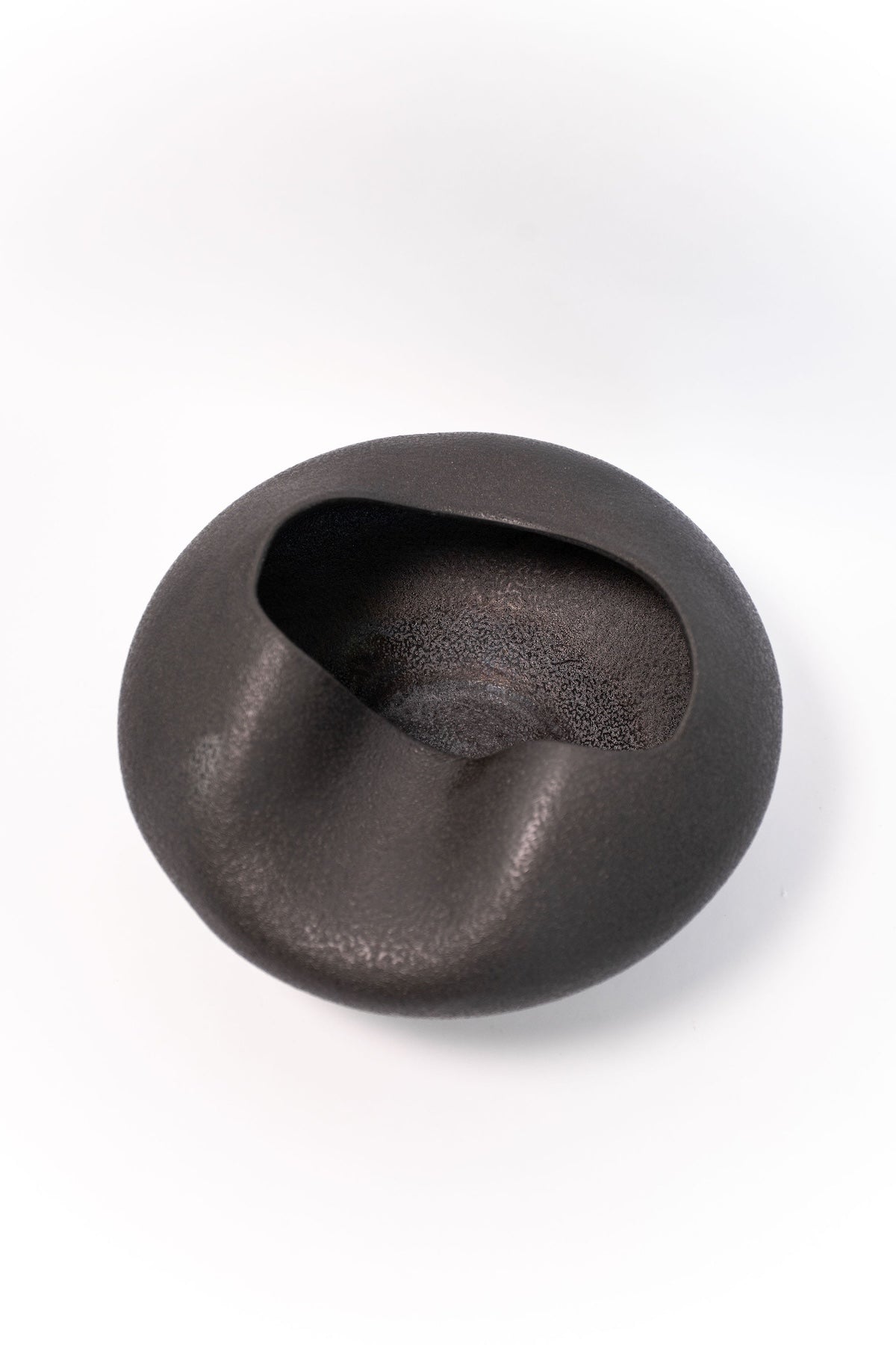 Organic-Shaped Vase - Matte Black