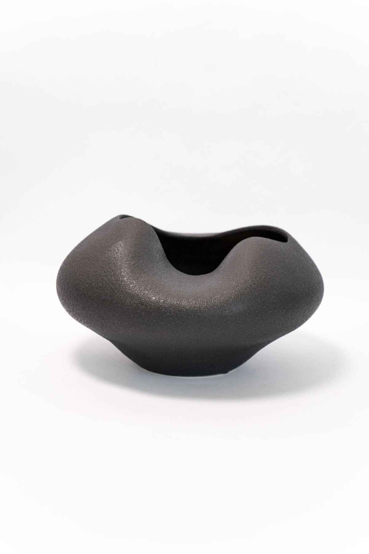 Organic-Shaped Vase - Matte Black