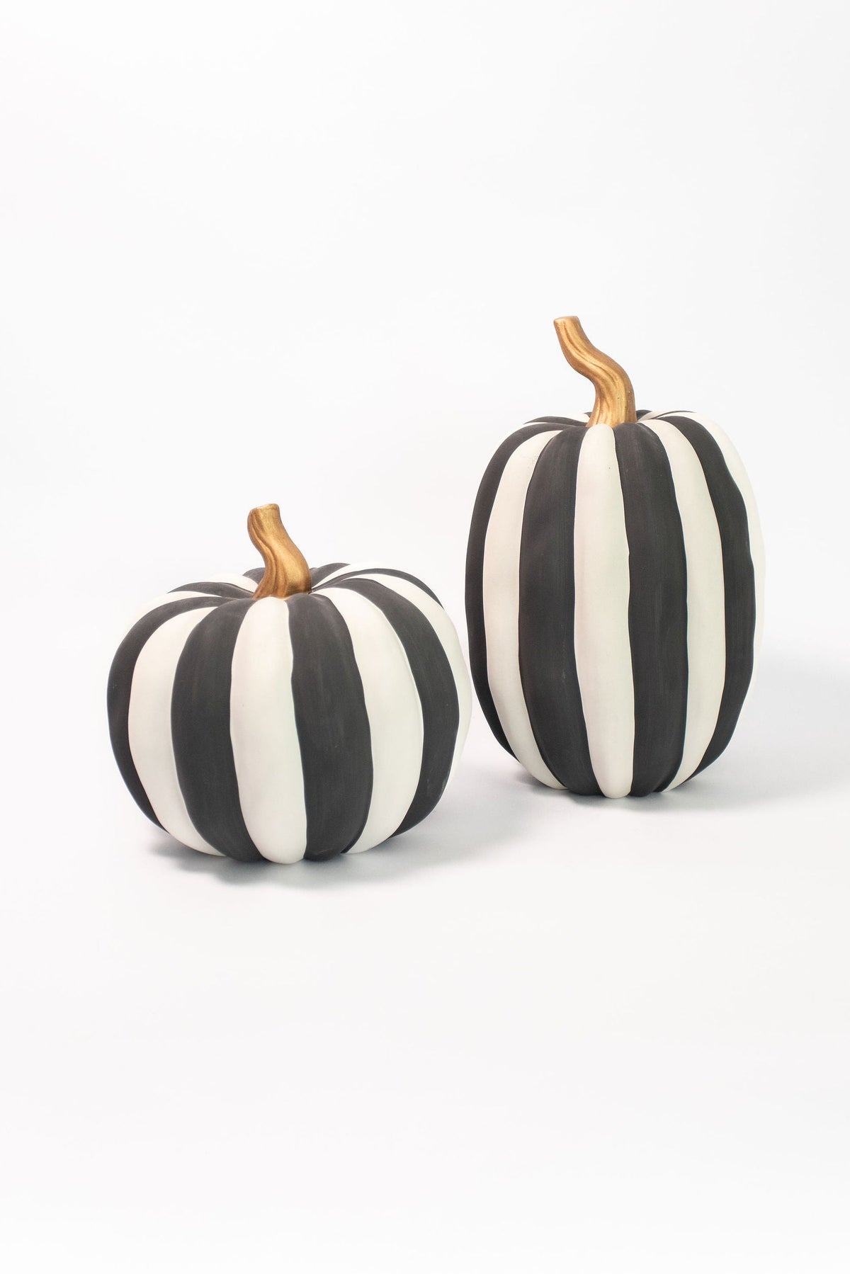 Matte Striped Pumpkin - Oval