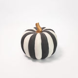 Matte Striped Pumpkin - Round