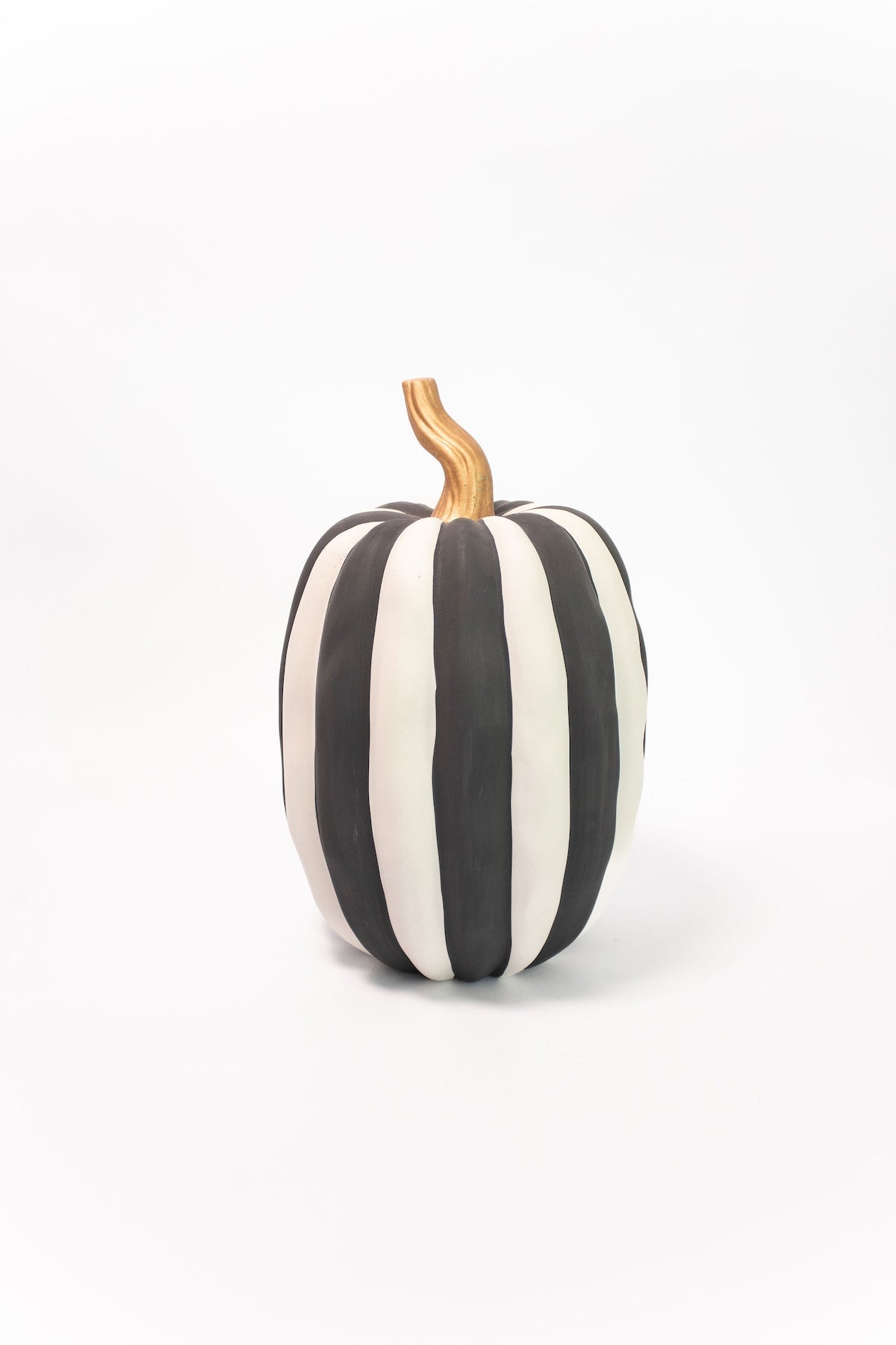 Matte Striped Pumpkin - Oval