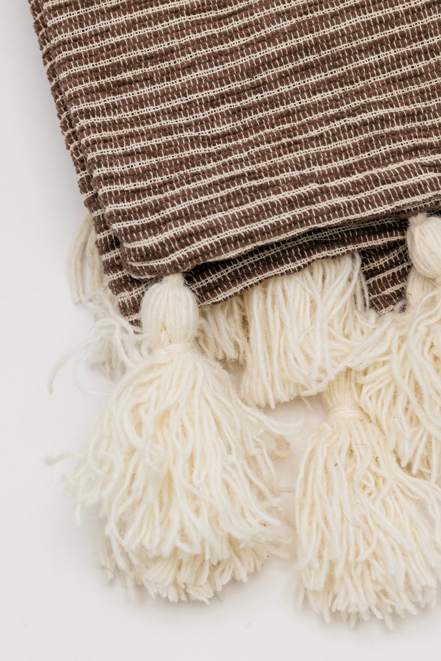 Madison Tassel Throw - Rust