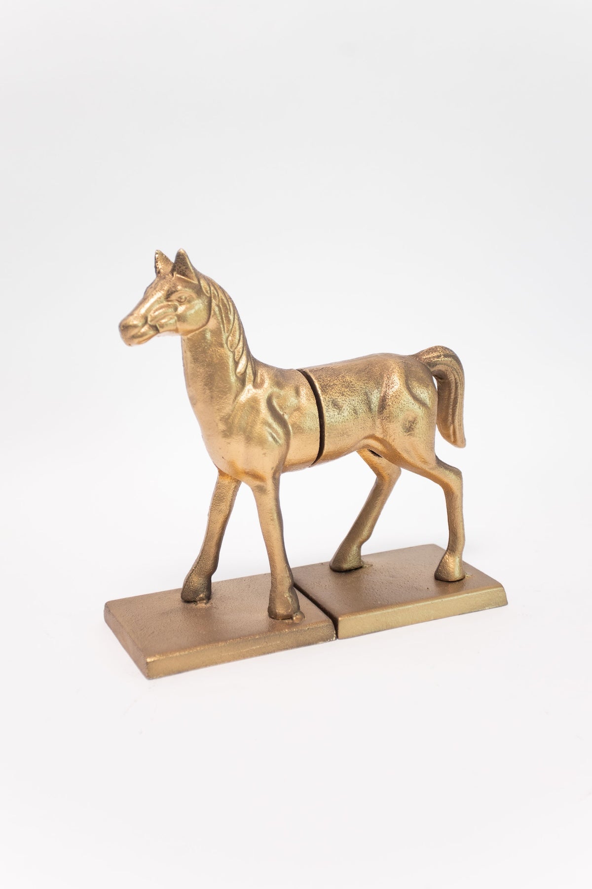 Iron Horse Bookends - Gold